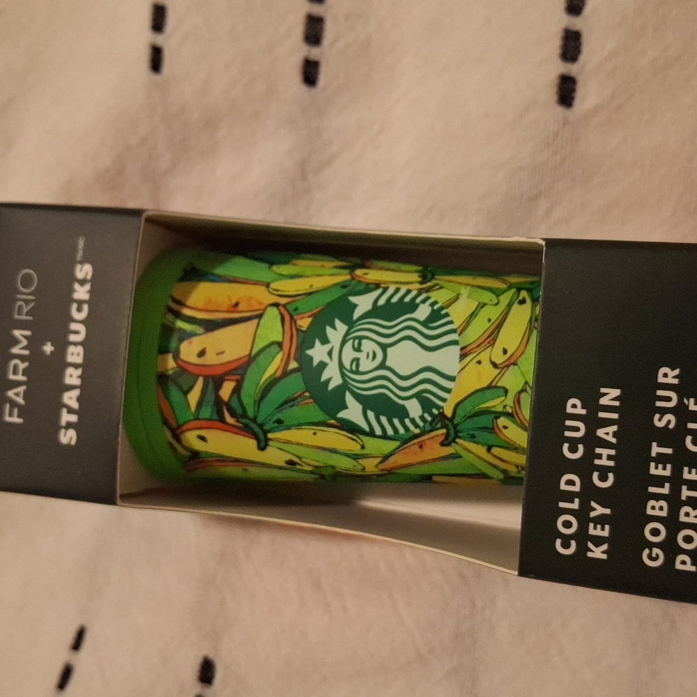 Starbucks FARM Rio Green Banana Cold Cup Key Chain